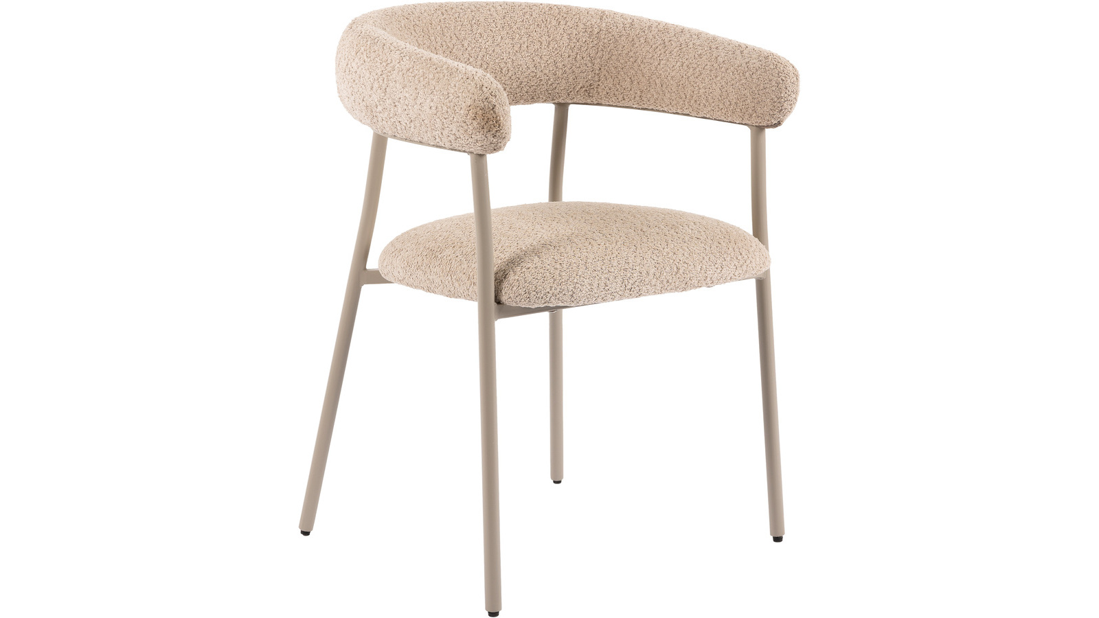 TÖYEN Matstol i beige tyg