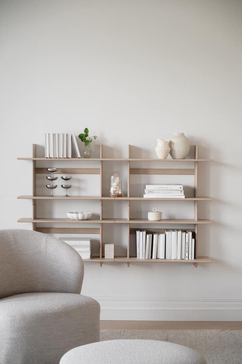 Westlock Hylla, Vitpigmenterad, 75x25x48 cm