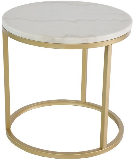Accent soffbord mässing/marmor 50cm