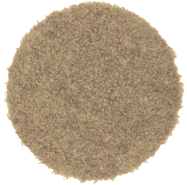 Sittdyna rund beige